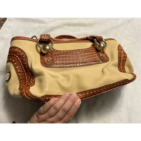 CELINE BOOGIE EMBOSSED CROC BAG- vintage - Picture 3 of 16